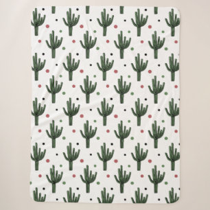 Couverture Sherpa Cactus