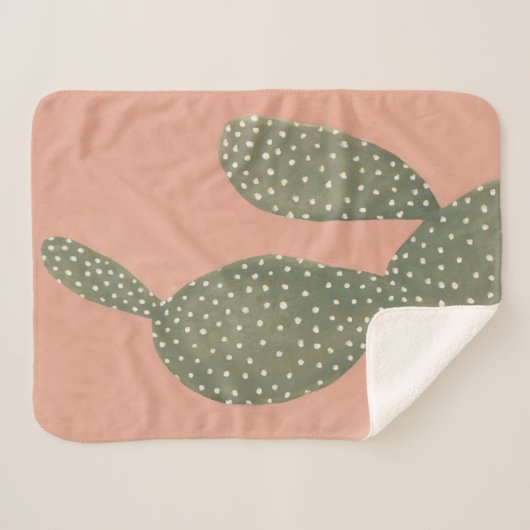 Couverture Sherpa Cactus coralliens (Devant (Horizontal))
