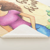 Couverture Sherpa Cactus Girl Be Kind (3/4)