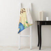 Couverture Sherpa Cactus Girl Be Kind (En situation)