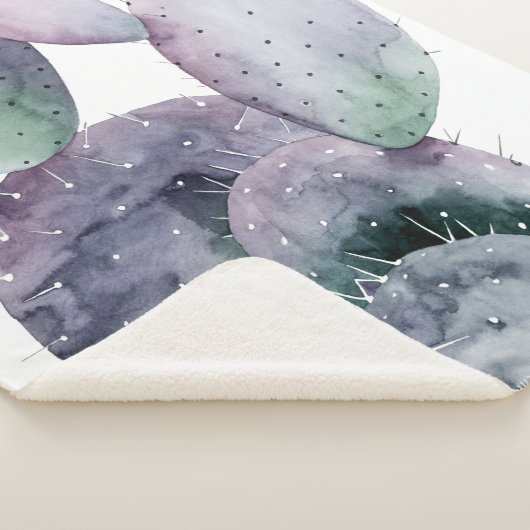 Couverture Sherpa Cactus pourpre (3/4)