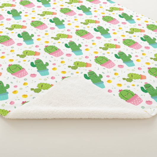 Couverture Sherpa Cactus Sherpa Blanket (3/4)