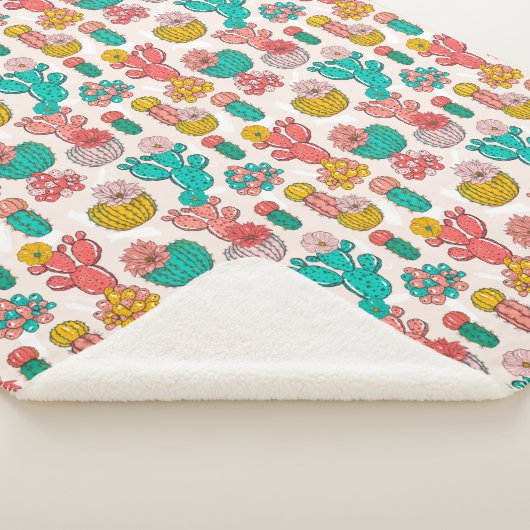 Couverture Sherpa Cactus Sherpa Blanket (3/4)