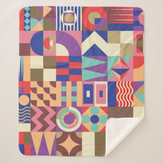 Couverture Sherpa Cactus Succulent : Style de croquis Doodle