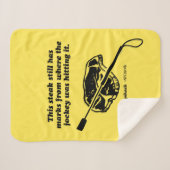 Couverture Sherpa Caddyshack | Ce Steak A Encore Des Marques (Devant (Horizontal))