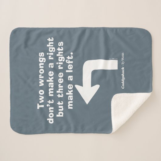 Couverture Sherpa Caddyshack | Deux erreurs ne font pas un droit (Devant (Horizontal))