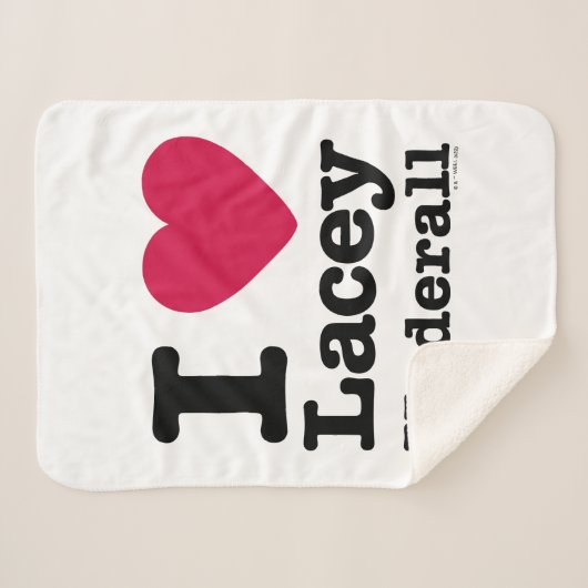 Couverture Sherpa Caddyshack | I Love Lacey Underall (Devant (Horizontal))