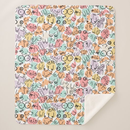 Couverture Sherpa cadeau amusant femme (Devant)