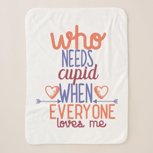 Couverture Sherpa Cadeau Couple Tout Le Monde M'Aime (Devant)