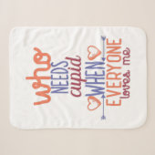 Couverture Sherpa Cadeau Couple Tout Le Monde M'Aime (Devant (Horizontal))