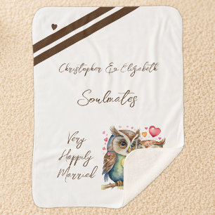 Couverture Sherpa Cadeau d'anniversaire de mariage pour mari âmes sœ