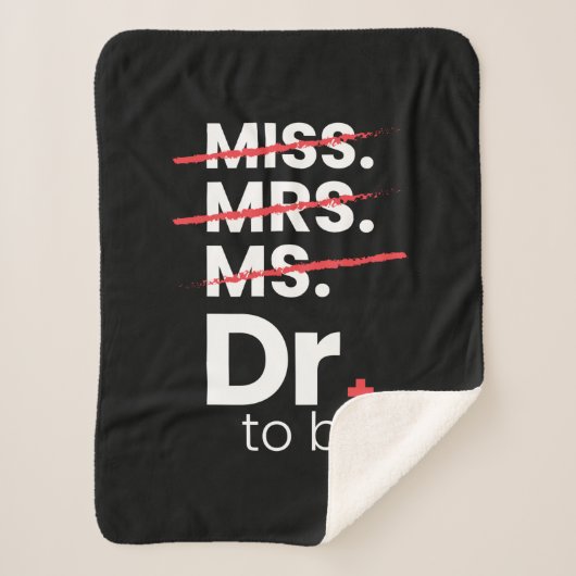 Couverture Sherpa Cadeau de diplôme | Docteur (Devant)
