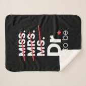Couverture Sherpa Cadeau de diplôme | Docteur (Devant (Horizontal))