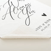 Couverture Sherpa Cadeau de mariage personnalisé pour couple – Anniv (3/4)