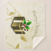 Couverture Sherpa Cadeau de Noël Or Sherpa Blanket (Devant)