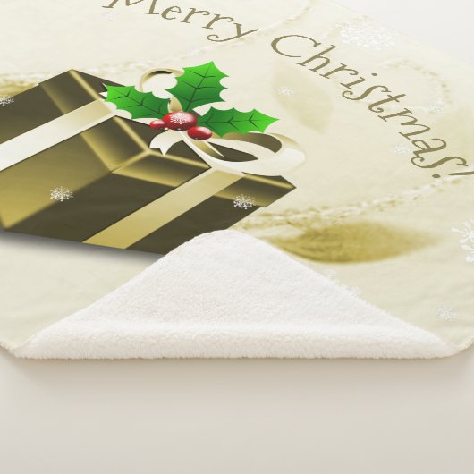 Couverture Sherpa Cadeau de Noël Or Sherpa Blanket (3/4)