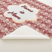 Couverture Sherpa Cadeau floral personnalisé et sur mesure pour la f (3/4)