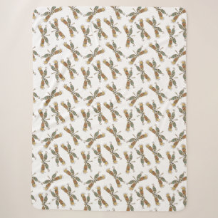 Couverture Sherpa Cadeau Libellule