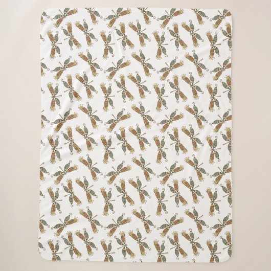 Couverture Sherpa Cadeau Libellule (Devant)