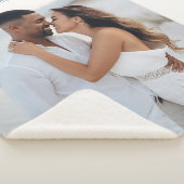 Couverture Sherpa Cadeau mariage Sherpa Blanket Cadeaux Couple Perso (3/4)