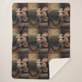 Couverture Sherpa Cadeau pour bébé/Shower Couvre-lit mignon (Devant)