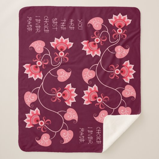 COUVERTURE SHERPA CADEAU POUR LE NOUVEL AN, ANNIVERSAIRE, VALENTINE, (Devant)