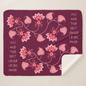 COUVERTURE SHERPA CADEAU POUR LE NOUVEL AN, ANNIVERSAIRE, VALENTINE, (Devant (Horizontal))