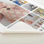 Couverture Sherpa Cadeau unique Votre Collage Photo (3/4)