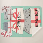 Couverture Sherpa Cadeaux Chat Daddy Sherpa Blanket (Devant (Horizontal))
