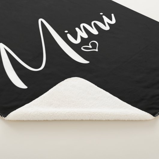 Couverture Sherpa Cadeaux d'anniversaire personnalisés pour Mimi|Mim (3/4)