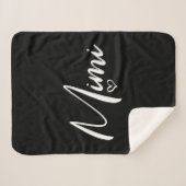 Couverture Sherpa Cadeaux d'anniversaire personnalisés pour Mimi|Mim (Devant (Horizontal))