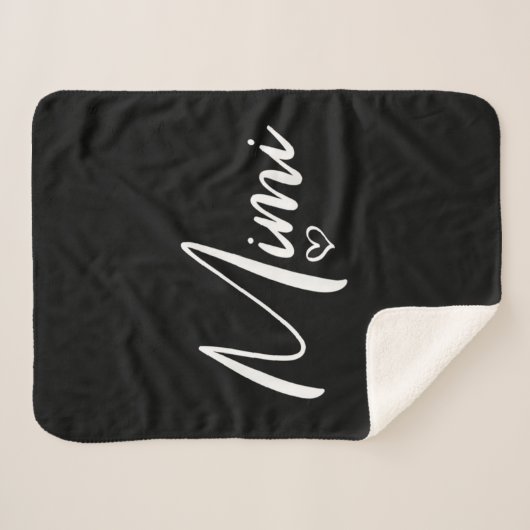 Couverture Sherpa Cadeaux d'anniversaire personnalisés pour Mimi|Mim (Devant (Horizontal))