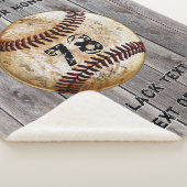 Couverture Sherpa Cadeaux de baseball personnalisés pour joueurs ou  (3/4)