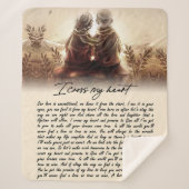 Couverture Sherpa Cadeaux de couple | Pour Mon Âme Je Traverse Mon C (Devant)