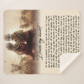 Couverture Sherpa Cadeaux de couple | Pour Mon Âme Je Traverse Mon C (Devant (Horizontal))