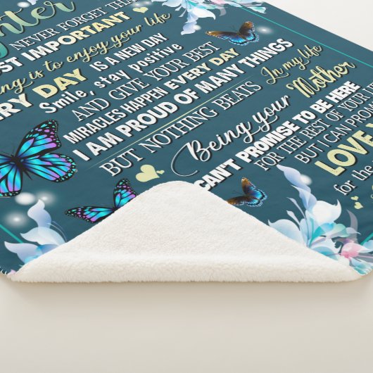 Couverture Sherpa Cadeaux de fille | Lettre À Ma Fille De Papa (3/4)