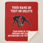 Couverture Sherpa Cadeaux de lutte personnalisés pour les aînés et l (Devant)