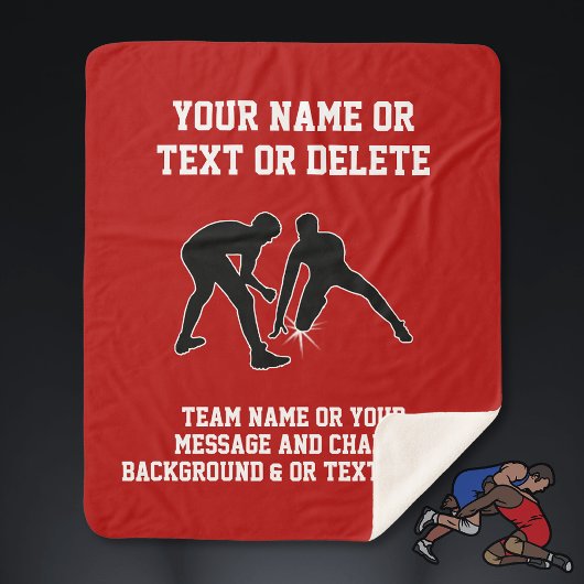 Couverture Sherpa Cadeaux de lutte personnalisés pour les aînés et l