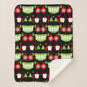 Couverture Sherpa Cadeaux de Noël Dental Doctor