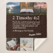 Couverture Sherpa Cadeaux de Noël personnalisés pour les Pasteurs Br (Devant)