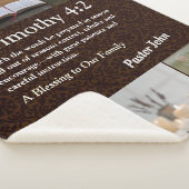 Couverture Sherpa Cadeaux de Noël personnalisés pour les Pasteurs Br (3/4)