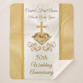 Couverture Sherpa Cadeaux du 50e anniversaire de Mariage (Devant)