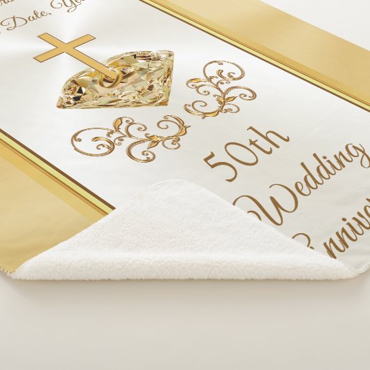 Couverture Sherpa Cadeaux du 50e anniversaire de Mariage (3/4)