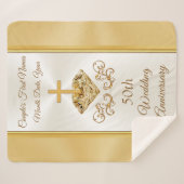 Couverture Sherpa Cadeaux du 50e anniversaire de Mariage (Devant (Horizontal))
