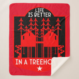 Couverture Sherpa Cadeaux Et Vêtements De Playhouse Treehouse