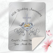 Couverture Sherpa Cadeaux pour le 60ème anniversaire chrétiens Jeter