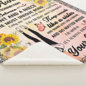 Couverture Sherpa Cadeaux Tantes | Lettre À Ma Tante Amour De La Niè (3/4)