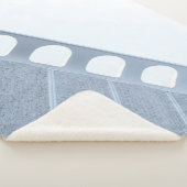 Couverture Sherpa Cadre en métal noir et blanc (3/4)