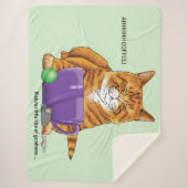 Couverture Sherpa Café au gingembre orange amusant (Devant)