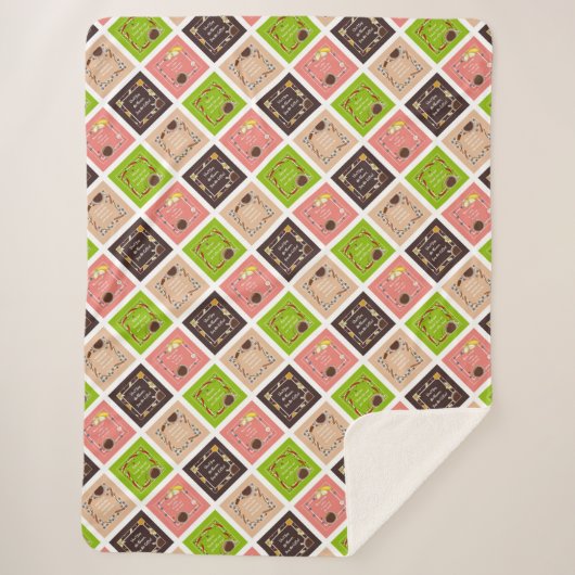 COUVERTURE SHERPA CAFÉ CITE SHERPA BLANKET (Devant)